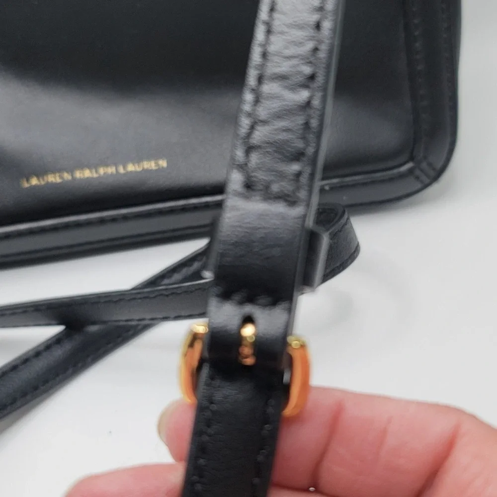Lauren Ralph Lauren black leather